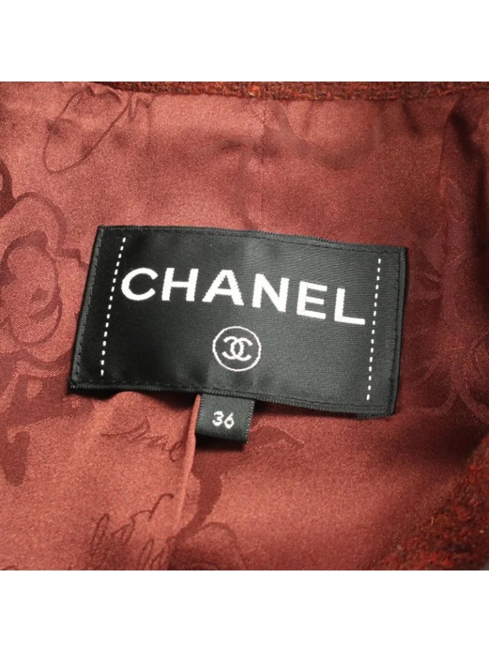 Chanel CC Logo Button Tweed Wool Jacket
